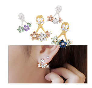 Gilrs In Flower Earring