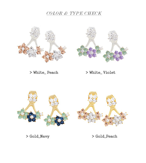 Gilrs In Flower Earring