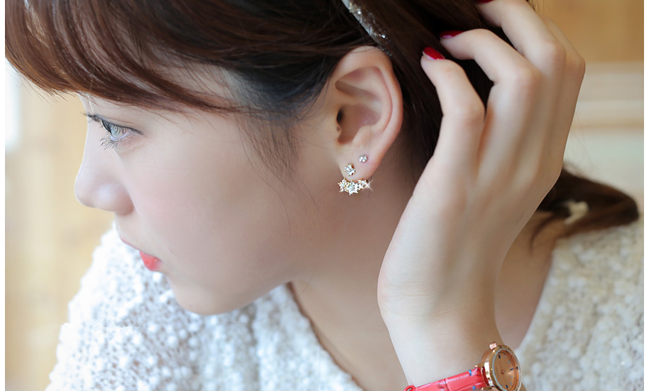 Gilrs In Flower Earring