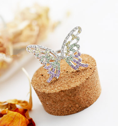 Rainbow Butterfly Ring