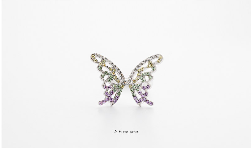 Rainbow Butterfly Ring