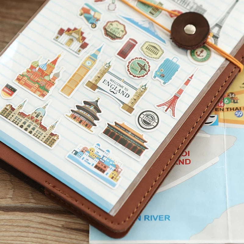 Travel Around The World Stickers