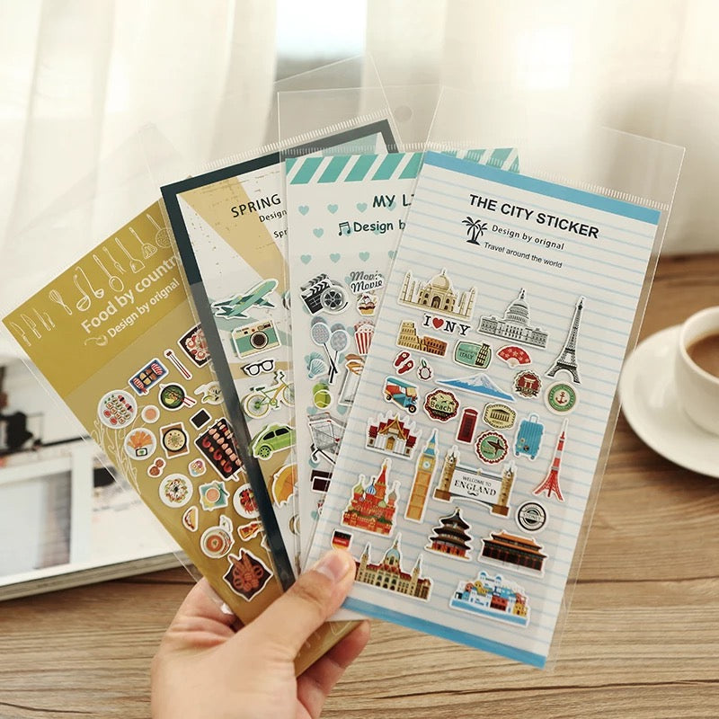 Travel Around The World Stickers