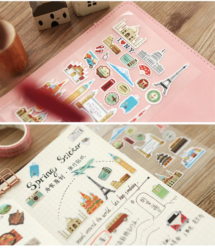 Travel Around The World Stickers