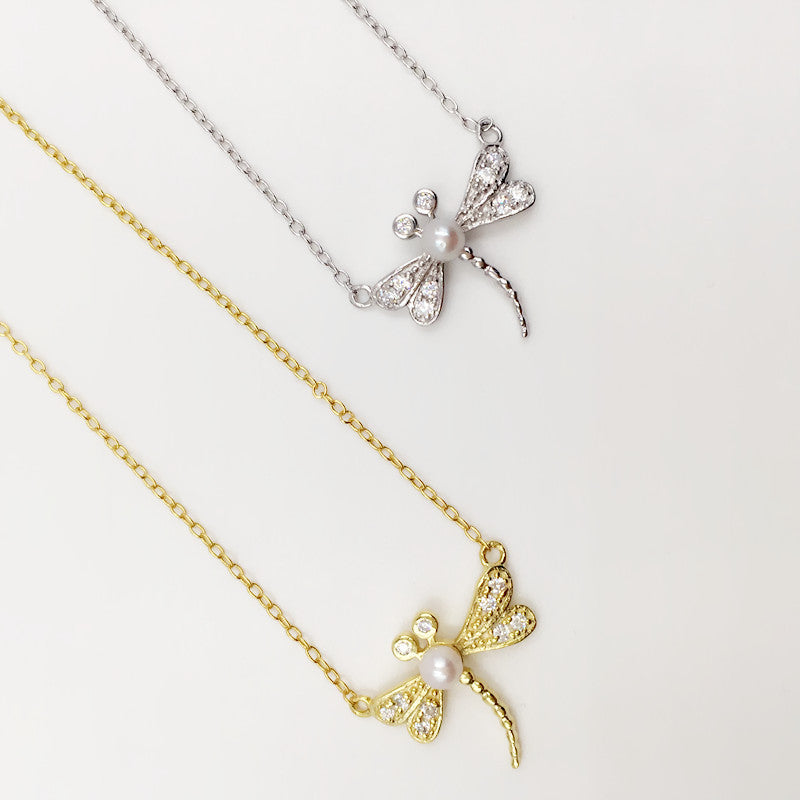 Sterling Silver Dragonfly Necklace