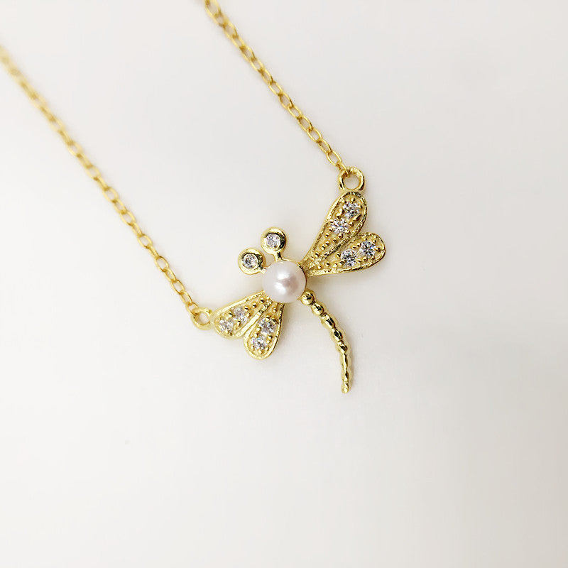 Sterling Silver Dragonfly Necklace