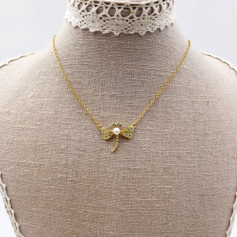 Sterling Silver Dragonfly Necklace