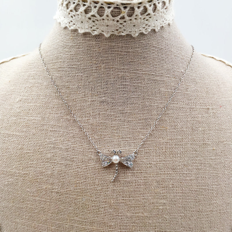 Sterling Silver Dragonfly Necklace