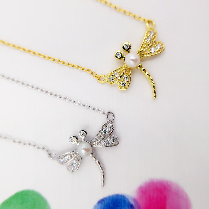 Sterling Silver Dragonfly Necklace