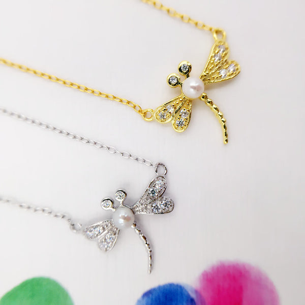 Sterling Silver Dragonfly Necklace