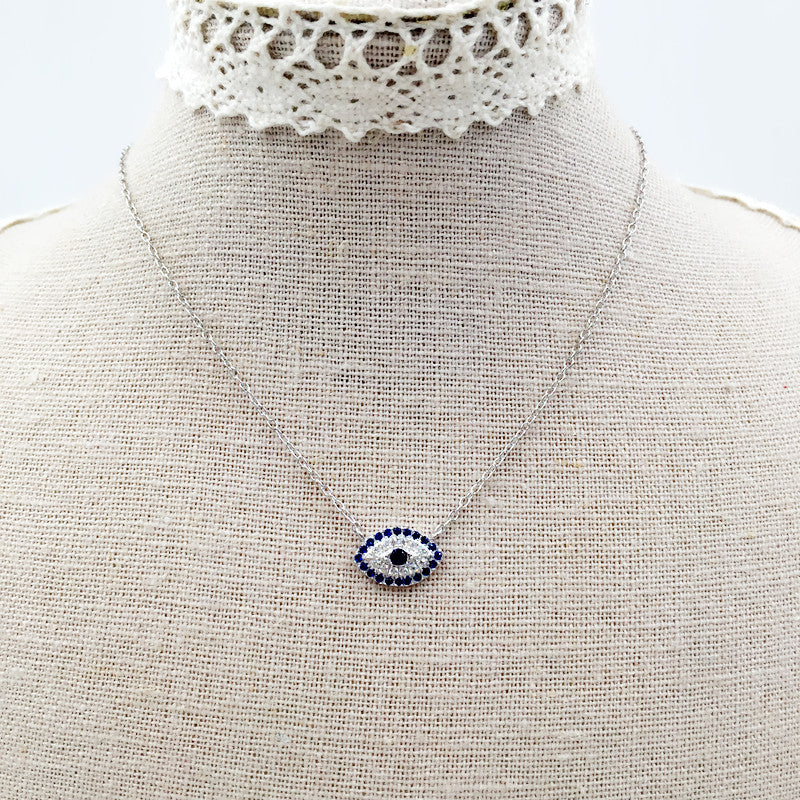 Sterling Silver Evil Eye Necklace