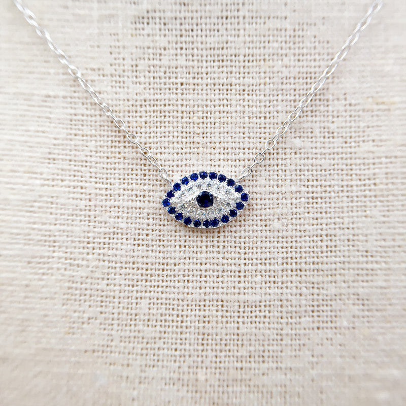 Sterling Silver Evil Eye Necklace