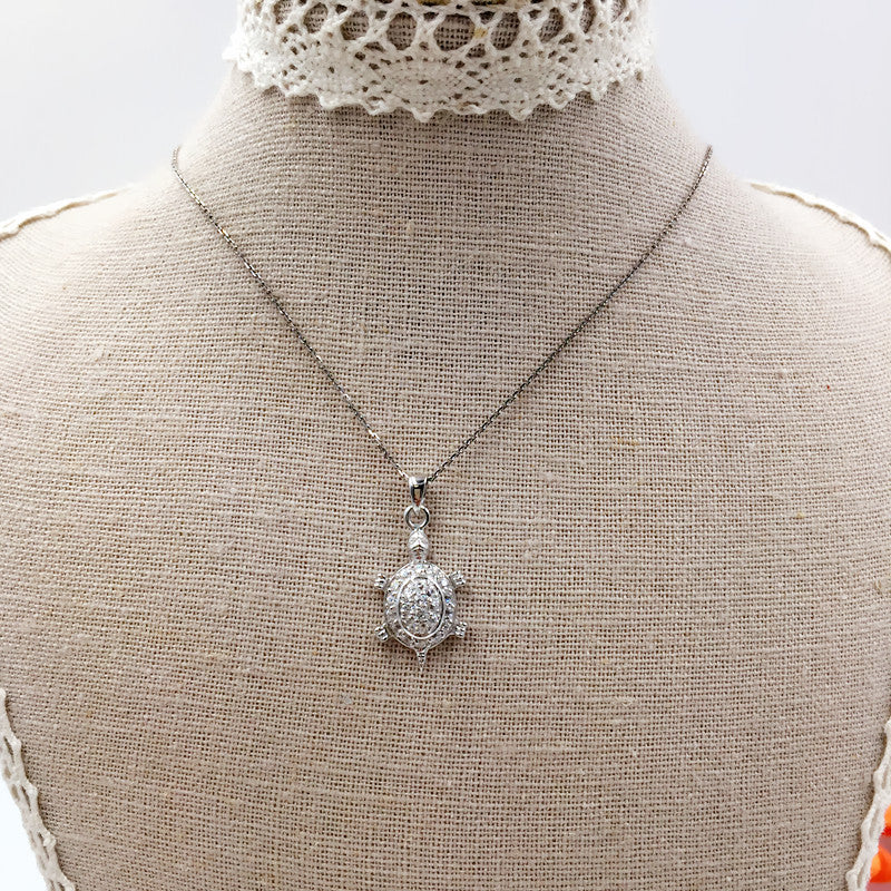Sterling Silver Turtle Necklace