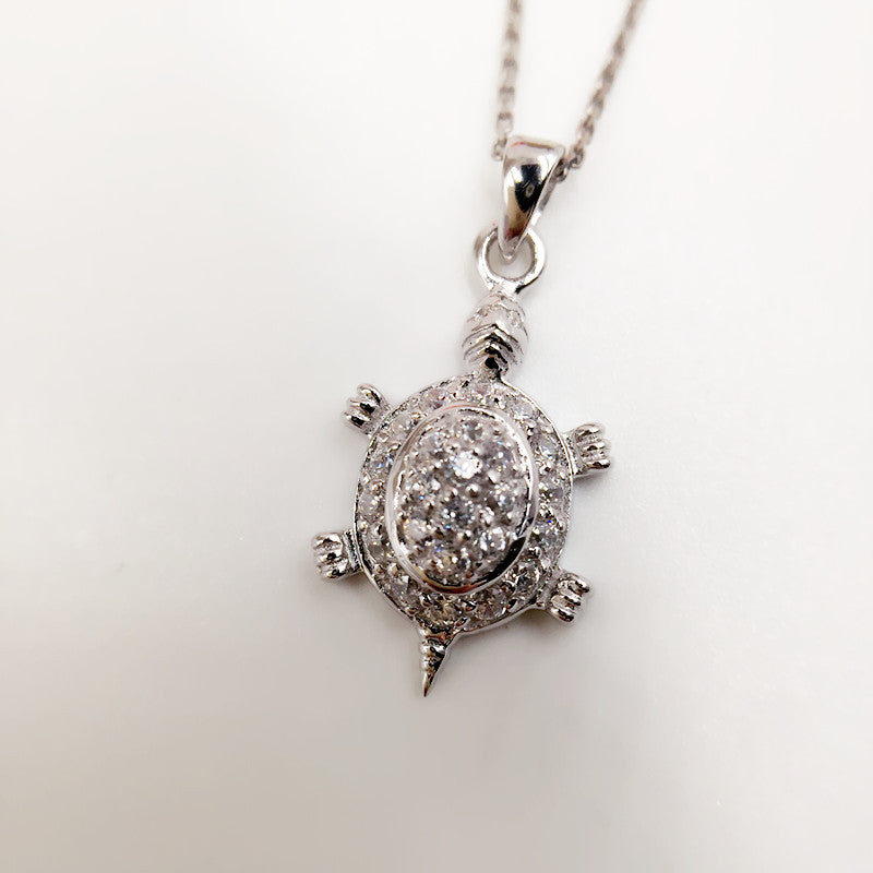 Sterling Silver Turtle Necklace