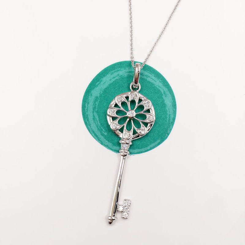 Sterling Silver Tiffany Daisy Key Necklace