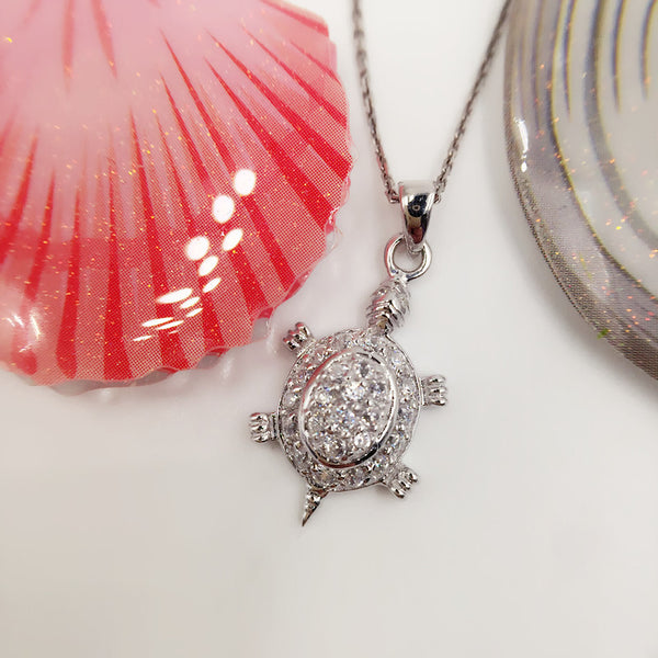 Sterling Silver Turtle Necklace