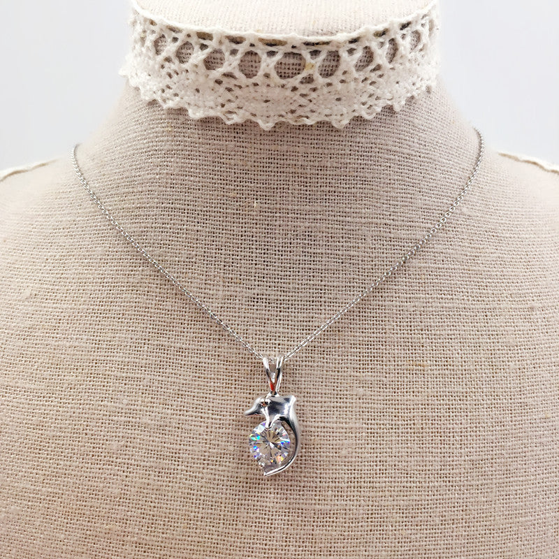 Sterling Silver Dolphin Necklace