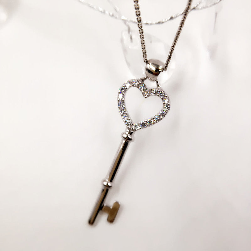 Love Heart Key Necklace