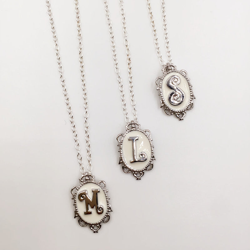 Victorian Initial Necklace