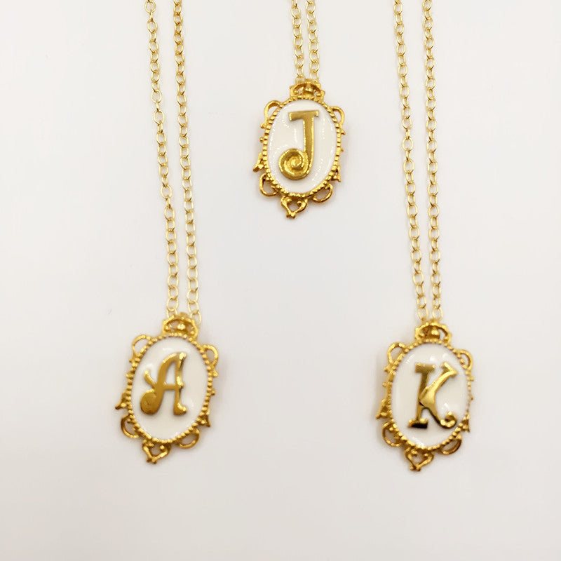Victorian Initial Necklace