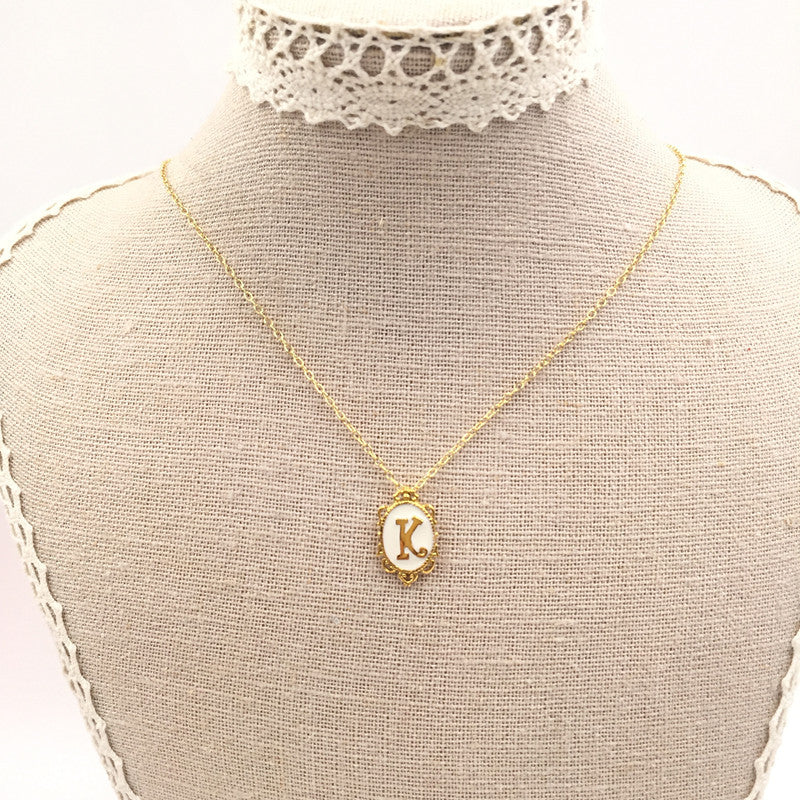Victorian Initial Necklace