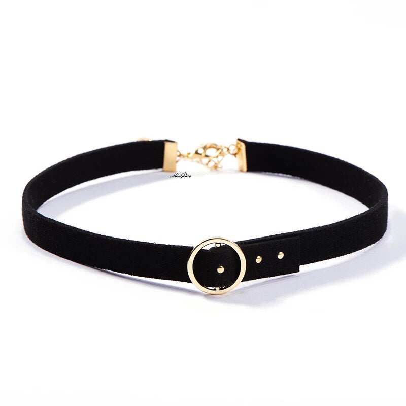 Gold Circle Chocker