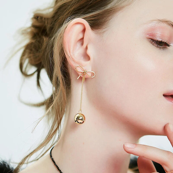 Bow Drop Earring