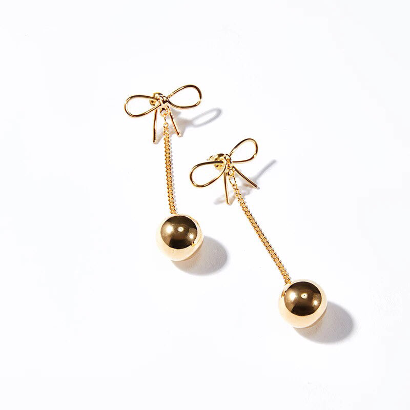 Bow Drop Earring