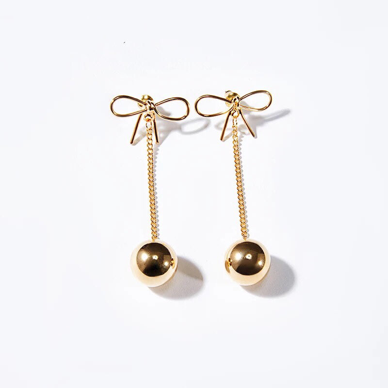 Bow Drop Earring