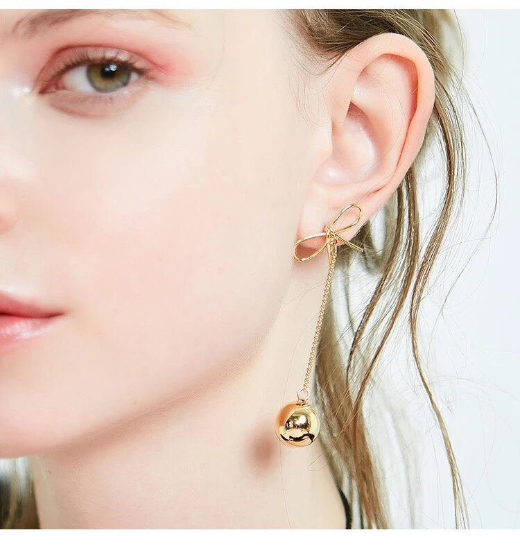 Bow Drop Earring