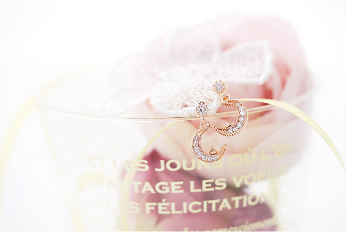 Mini Crescent Earring