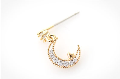 Mini Crescent Earring